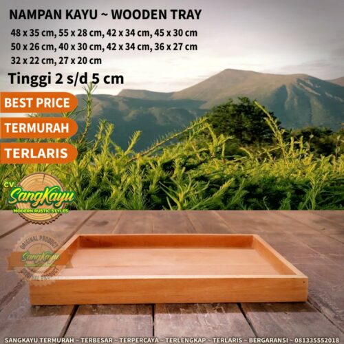 NAMPAN Nampan kayu nampan tray kotak seserahan baki kayu kotak penyimpanan
