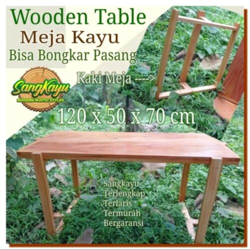 Meja kayu meja minimalis meja kerja wooden table