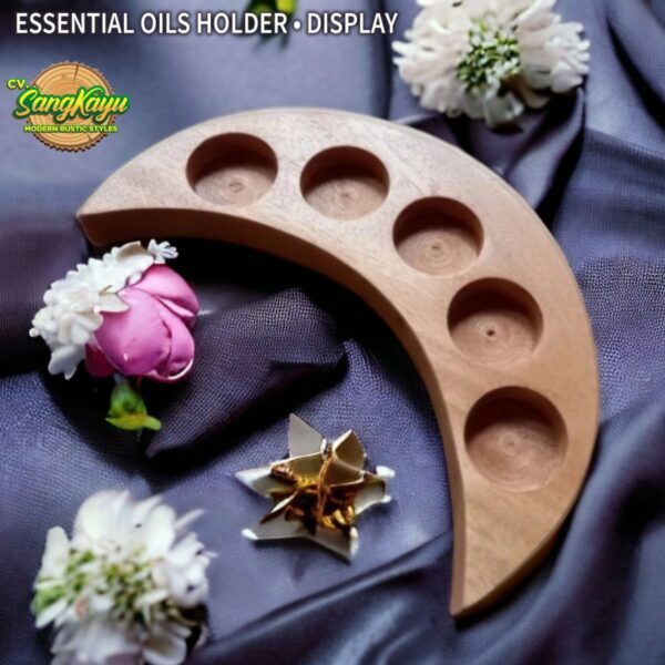 Essential oils rack display rak essential oil minyak aromaterapi bulan