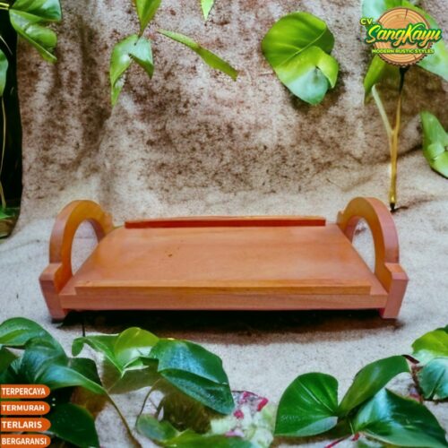 Natural Wooden Tray 33x15cm nampan kayu nampan saji serving tray