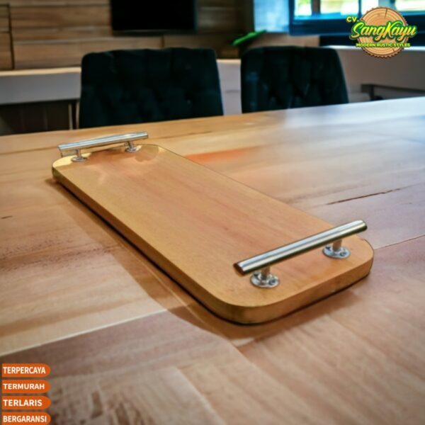 Nampan nampan kayu 40x15cm BS-002 Wooden Tray nampan saji serving tray