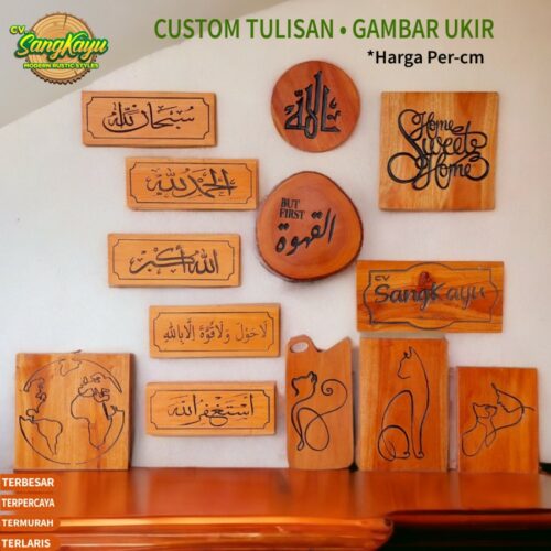 69721e92-9b65-4338-a683-804b94709e91 Papan nama signage kayu ukir custom signage board sign custom logo dsb